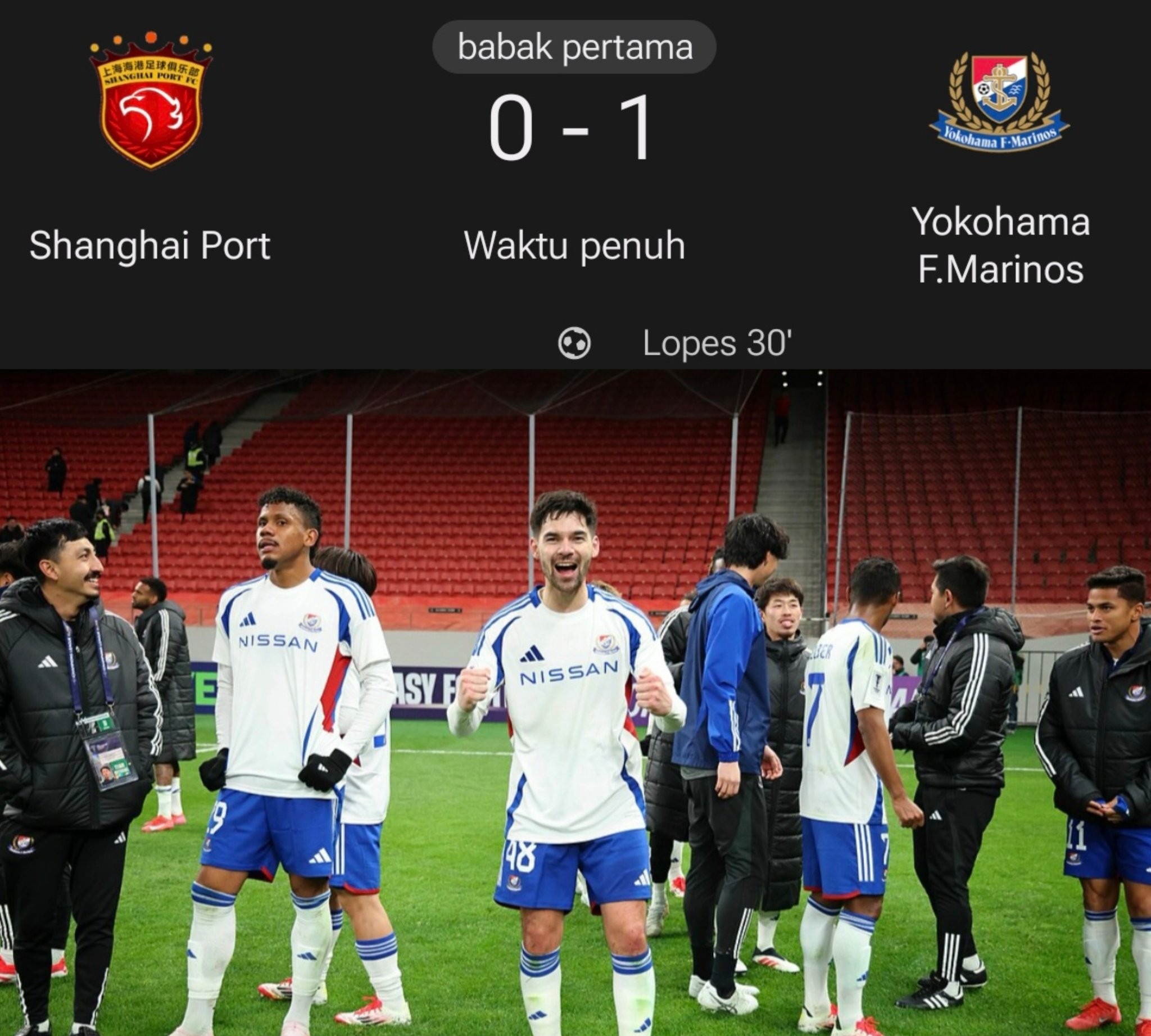 上海上港1-0力克广州恒大，提前锁定亚冠小组第一！